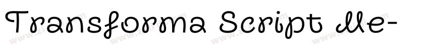 Transforma Script Me字体转换